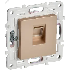 SKANDY Розетка компьютерная RJ45 кат.6 SK-K02Sa песочный IEK