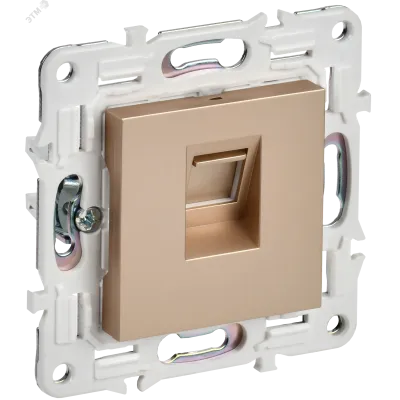 SKANDY Розетка компьютерная RJ45 кат.6 SK-K02Sa песочный IEK