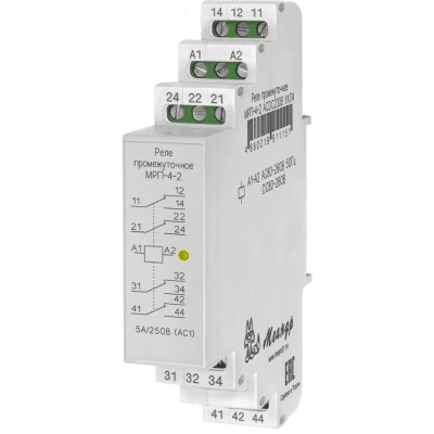 Реле промежуточное МРП-4-2 ACDC230В УХЛ2