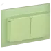 SKANDY Розетка 2-местная и крышкой 16А в сборе IP44 SK-R12G мятный IEK