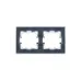 BRITE Рамка 2 поста IP44 РУ-2-БрС-44 сталь