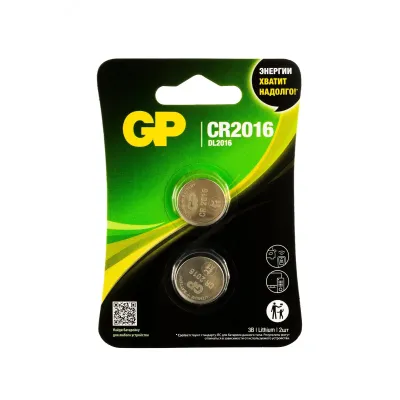 Батарейка дисковая литиевая GP Lithium CR2016