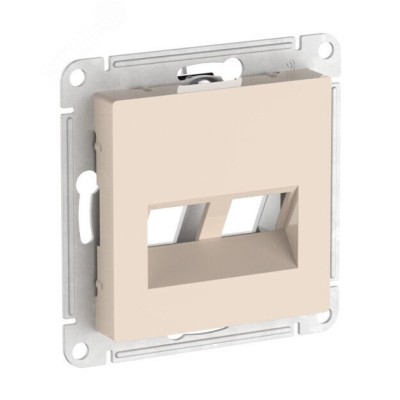 ATLASDESIGN НАКЛАДКА двойная для информационных функций типа Keystone, БЕЖЕВЫЙ