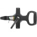 Рулетка землемерная, стальная лента, черный открытый пластиковый корпус 20 м