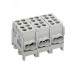 Клемма распределительная КСР с двойным винтом 2x25/2x16 серая PROxima