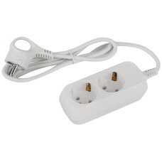 Удлинитель электрический ЭРА UDL-10-215-E Greenline 2 розетки с заземлением 1,5м ПВС 3x0.75мм2