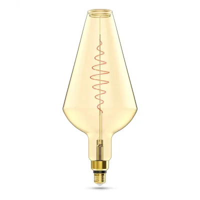 Лампа Gauss Filament Vase 8.5W 660lm 2000К Е27 golden flexible LED 1/2