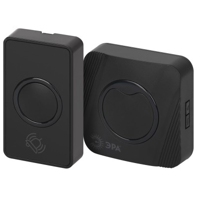 Звонок дверной беспроводной RGB подсветка 36 мелодий чёрный C100 POLYCOLOR