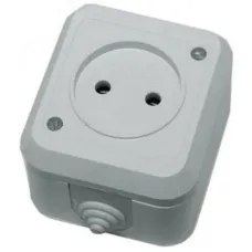 Nemliyer Розетка о/у без з/к серая 250В 16А IP20
