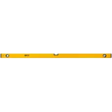Уровень ''Стайл'', 3 глазка, желтый усиленный корпус, фрезерованная рабочая грань, шкала, Профи 1200 мм