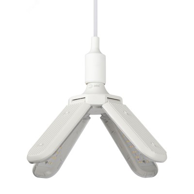 Фитолампа для растений светодиодная ЭРА GREEN LINE ФИТО-40W-PFR-E27-GR 4-х лепестковая полного спектра 40 Вт Е27