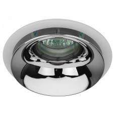Встраиваемый светильник декоративный ЭРА KL103 WH/CH MR16 GU5.3 белый хром