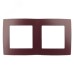 12-5002-25 ЭРА Рамка на 2 поста, Эра12, бордо (10/100/2500)