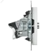 BRITE Розетка двойная TV+RJ45 кат.5E РТВ/РК12-БрАБ арктический белый IEK