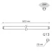 Лампа Gauss Basic T8 10W 780lm 4000K G13 600mm стекло LED 1/20