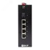 Коммутатор промышленный неуправляемый U-1GX/SFP-4GTP, 1 порт 1000Base-X SFP, 4 порта 10/100/1000Base-T(X) RJ45 c PoE, монтаж на динрейку TSX EKF