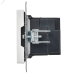 BRITE Розетка USB A+A 5В 3,1А РЮ10-1-БрАБ арктический белый IEK