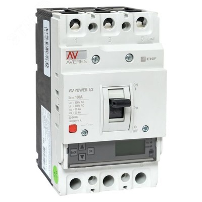 Выключатель автоматический AV POWER-1/3 100А 50кА ETU6.0