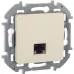 Розетка компьютерная RJ45 категория 6 UTP слоновая кость INSPIRIA Розетка компьютерная RJ45 категория 6 UTP слоновая кость INSPIRIA