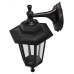 Садово-парковый светильник ЭРА НБУ 06-60-001 черный 6 гранный настенный IP44 Е27 max60Вт