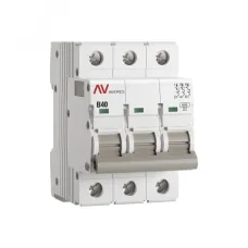 Выключатель автоматический AV-6 3P 40A (B) 6kA EKF AVERES