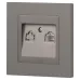 Розетка Intro Accent 6-303-09 информационная RJ45, IP20, СУ, титан
