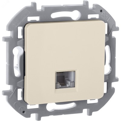 Розетка телефонная RJ11 слоновая кость INSPIRIA