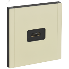 FORTE&PIANO Розетка HDMI FP840M металл слоновая кость IEK