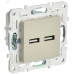 SKANDY Розетка USB A+A 3,1А SK-R15B бежевый IEK