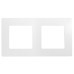 Рамка 2-местная белый ETIKA