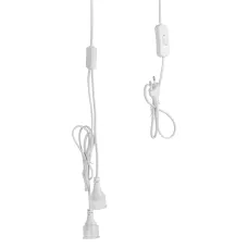 Патрон ЭРА FITO-Holder G13 IP65 mini для ламп FITO до 600 мм 2хG13 с выключателем, вилкой 1.5 м