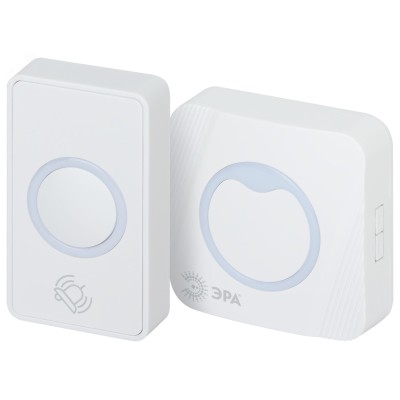 Звонок дверной беспроводной RGB подсветка 36 мелодий белый C100 POLYCOLOR