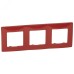 Рамка 3-местная красный ETIKA