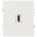 Розетка скрытого монтажа в рамку HDMI белый матовый 16-3114-08 Arktik