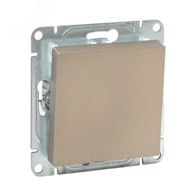 Механизм выключателя. одноклавишный. проходной. шампань Эпика EKF