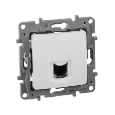 Розетка компьютерная RJ45 категория 6 UTP белый ETIKA