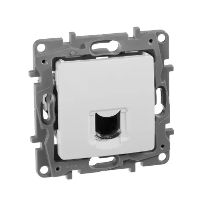 Розетка компьютерная RJ45 категория 6 UTP белый ETIKA