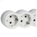 STANDARD Удлинитель У03 3 места 2P+PE 3м 3х1,5мм2 16А белый IEK