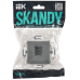 SKANDY Розетка компьютерная RJ45 кат.6 SK-K02Gr серый IEK