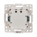 Стокгольм Механизм Розетки с 2USB type-A + type-C белый