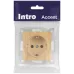 Розетка Intro Accent 6-202-11 2P+E Schuko, 16А-250В, IP20, СУ, cосна
