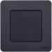 Выключатель 1-клавишный самовозвартный с нормально-открытым контактом 6А безвинтовое крепление антрацит INSPIRIA