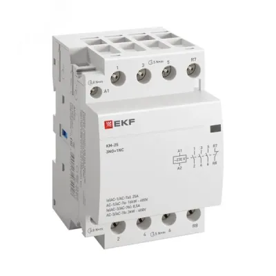 Контактор модульный КМ 25А 3NО+NC (3 мод.) EKF