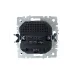 BRITE Розетка с заземлением с защитными шторками 16А с USB A+C 18Вт РЮш11-1-БрМ маренго
