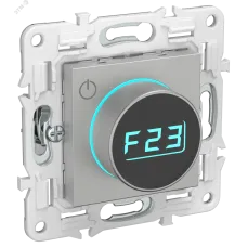 SKANDY Термостат электронный с индикацией SK-T01S серебряный IEK