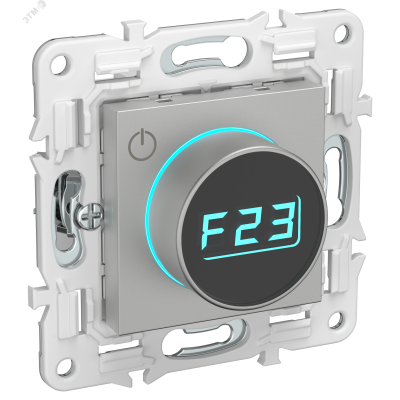 SKANDY Термостат электронный с индикацией SK-T01S серебряный IEK