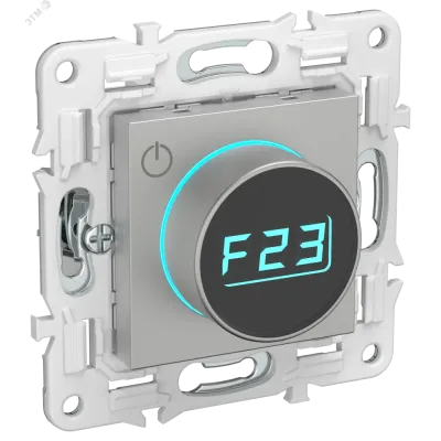 SKANDY Термостат электронный с индикацией SK-T01S серебряный IEK