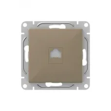 Механизм розетки RJ45 (cat6), шампань Эпика EKF