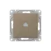 Механизм розетки RJ45 (cat6), шампань Эпика EKF