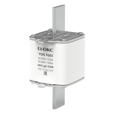 Предохранитель YON ножевого типа FG3 с одинарной индикацией 630А